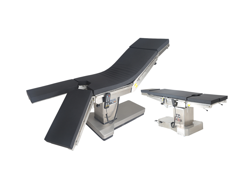 High configuration electric operating table