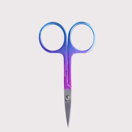 Stainless Steel Eyebrow Trimming Scissors & Gradient Nose Hair Clipper - Portable Eyebrow Trimmer