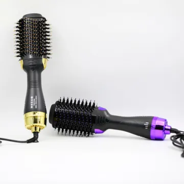 Brush Electric Hair Straightener And Curler Dryer Brush