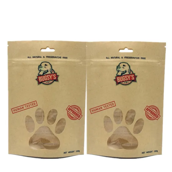 Kraft Paper Pet Food Packaging Pouch