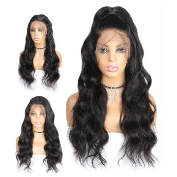 Cheap Wholesale Hair Wigs Human Lace Front Closure Body Wave Virgin Peruvian Cuticle Aligned Lace Closure Human Hair Wig