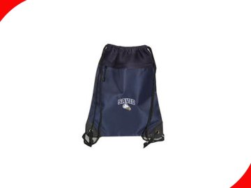 Personalised Black Polyester 35*45 Cm Small Mesh Customized Drawstring Bags For Gifts