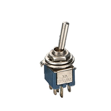 Interruptor de alternancia sellado en miniatura de metal de alta calidad