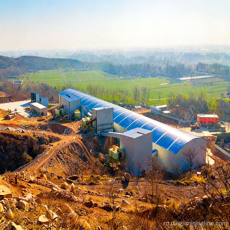 Экологичная производственная линия для дробления камня