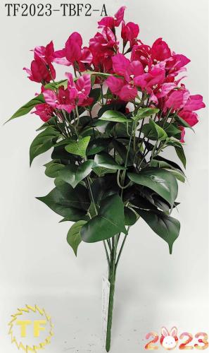 19 &quot;Bougainvillea x 12 cabang x 90 daun x 40 semak bunga