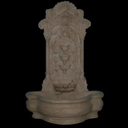 Hand carving flower wall water fountains