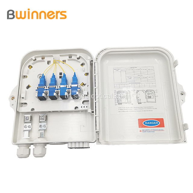 8 พอร์ตกล่องต่อไฟเบอร์ออปติก Sc / Lc Ip65 แบบแขวนผนัง