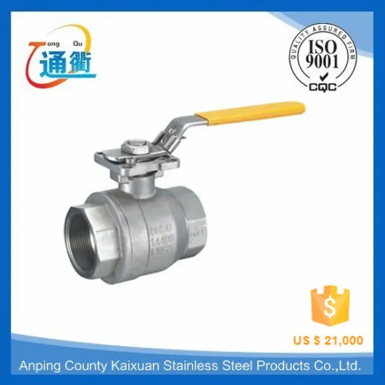made in china 2 picecs cf8m 100 wog 1/2 inch stainless steel ball valve