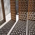 Decorative outdoor metal privacy screens