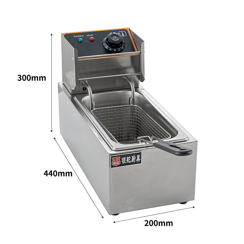 4l Single Basket Electric Fryer Size