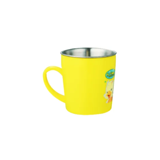 Stainless Steel Cup Without Lid With Heart Handle