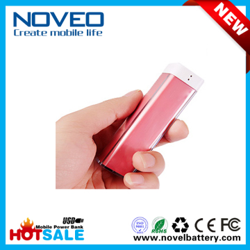High Quality 2600mAh Lipstick Power Bank for Smartphone Tablet MP3 Digital Products (PB204 )