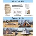 Exterlead 4 personas Glamping impermeable Oxford Bell Ttura