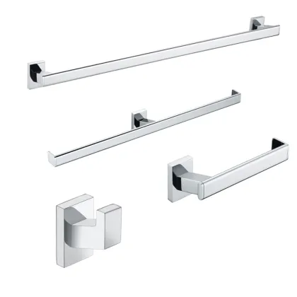 Chrome Brass Bathroom Hardware Accessory Set