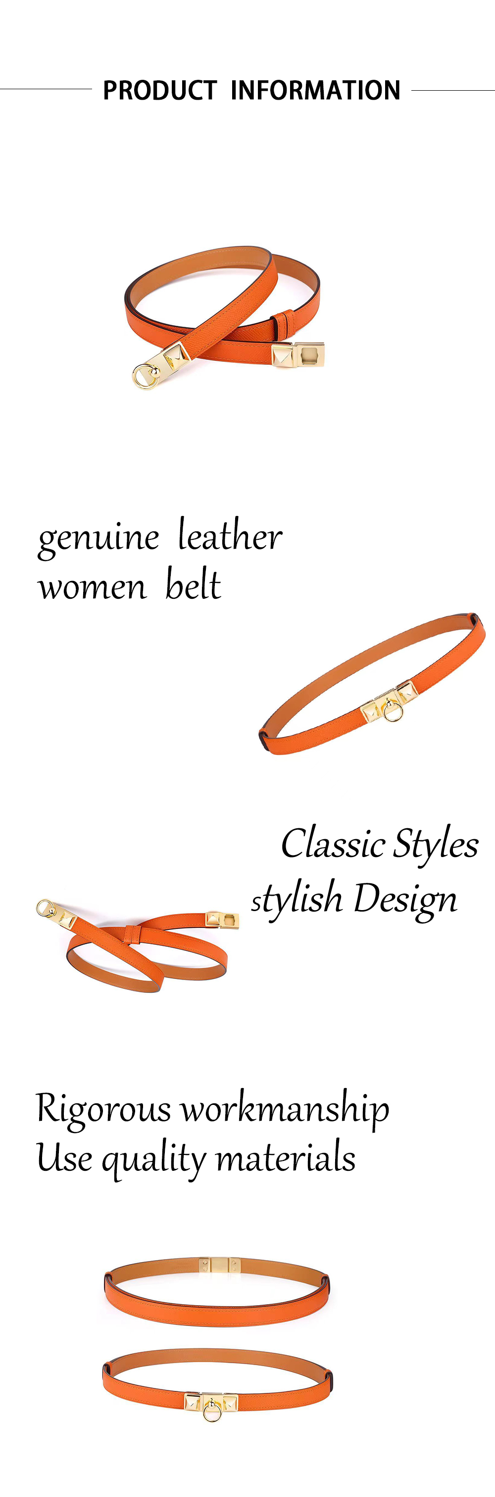 Genuine Leather Women Belt