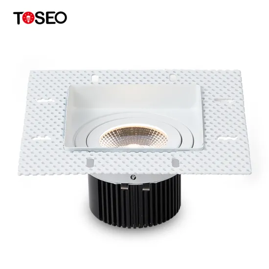 Adjustable Trimless LED Recessed Downlight with Anti-Glare Spot Lighting