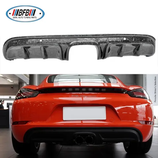 Forged Carbon Rear Bumper Diffuser for Porsche 718 Boxster Cayman 2016-2018