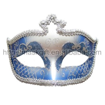 hot sell Blue & Silver Venetian party Eye Mask
