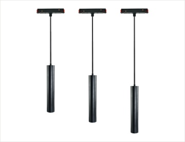 Traccia di illuminazione a LED lineare magnetico - Moderna luce a sospensione in alluminio T -Track Alluminio T.