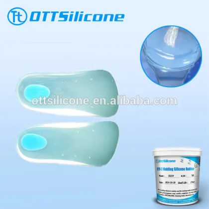 Medical grade silicone rubber for forefoot health care insoles