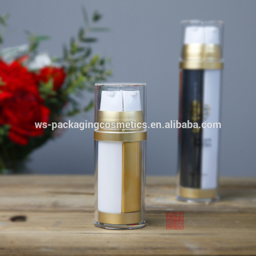 Cosmetic Packaging Acrylic Dual Chamber Container, High Quality