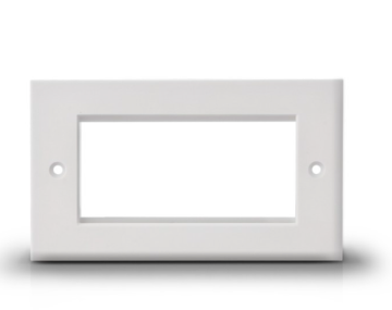 2 gang standard Face plate UK Flat wall outlet Smooth Surface networking
