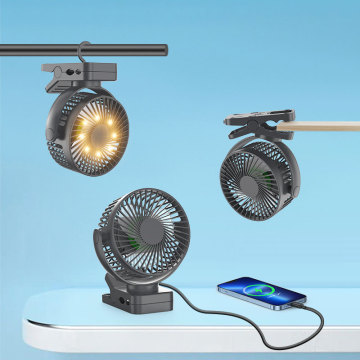 Chargeable Small Fan with Clamp