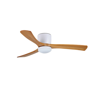 Solid Wood Ceiling Fan with LED Light, Remote Control, Quiet DC Motor, and Energy Efficiency for Home and Office