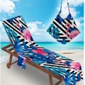 Lounge chair towel with bag for beach poor