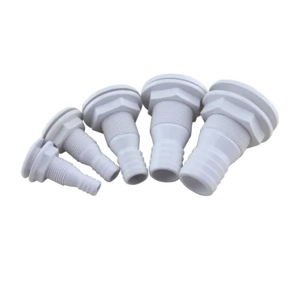 Marine Hardware Plastic Thru Hull Outlets 1" inch straight thru-hull fittings