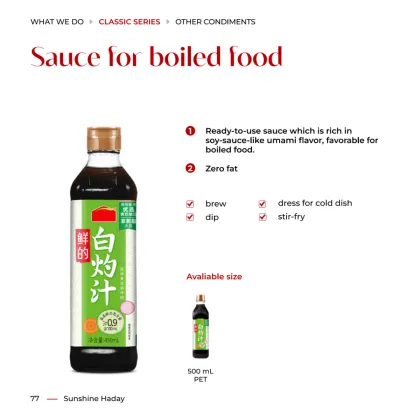 Sauce for boiled food