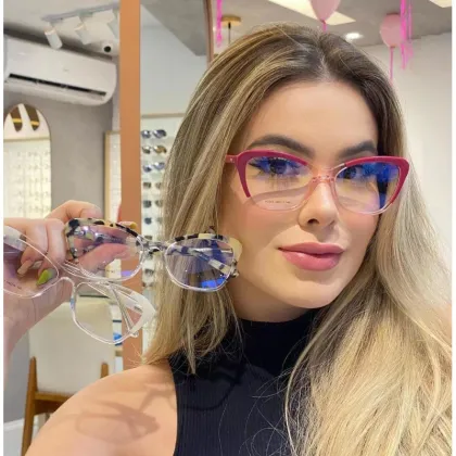 Women Blue Light Glasses TR90 CatEye Computer Glasses