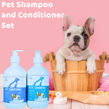 Blueberry Shampoo and Conditioner with Amino Acid for Cats and Dogs - Pet OEM Supplies