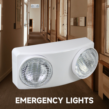 Wholesale Bright Rechargeable Double-headed LED Emergency Light for Indoor Outdoor - Luz De Emergencia Led