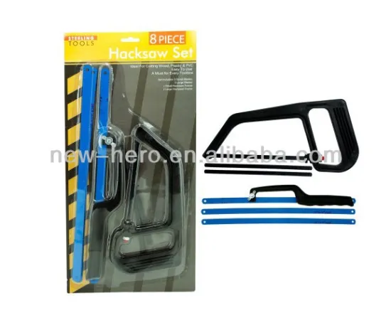 8 Piece Hacksaw Set