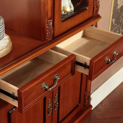 High grade living room furniture display cabinet wooden design partition cabinet