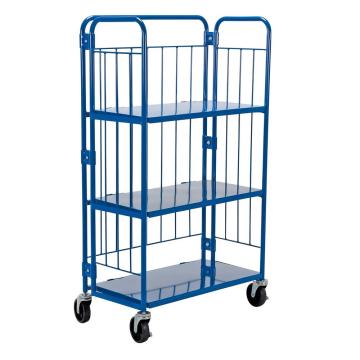 Blue Nestable Roller Container