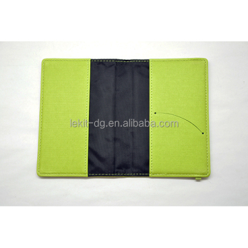 Removable Green PU Leather A6 Notebook Cover - Custom Diary Jacket