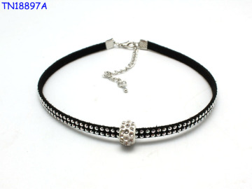 Fashion statement hot Plastic elastic black Tattoo Choker Necklace, necklace jewelry set