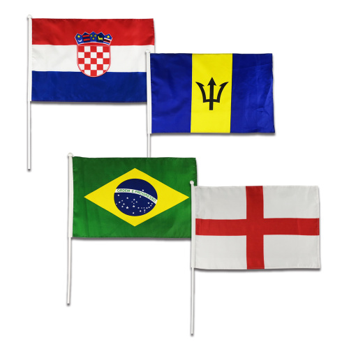 Barbados Hand Flag National Day Promotion Banner