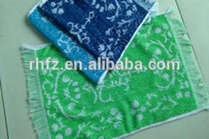 tea towel Type jacqurard tea toel with tassels for kitchen towel