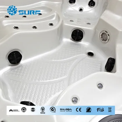 Hot sale luxury family use USA Balboa control system outdoor aqua massage aqua massage spa