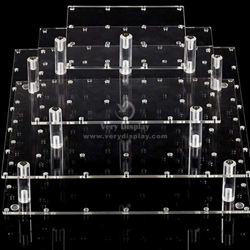 3 Tier Lillipop Display Stand Acrylic Tabletop Risers