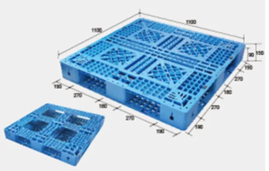 plastic grid nine feet pallet injection mould