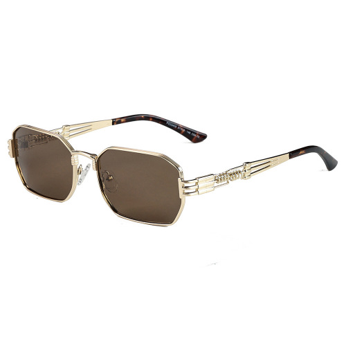Wholesale Geometric Metal Acetate Sunglasses