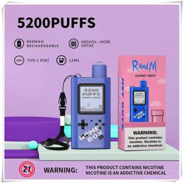 Nuevo Randm Game Box 5200 Puffs desechables