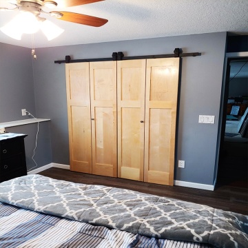 AAG New Design for bi-Folding sliding barn door hardware