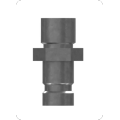 D7R Dozer Quick Disconnect Threaded Fitting 6V3965 / 6V-3965