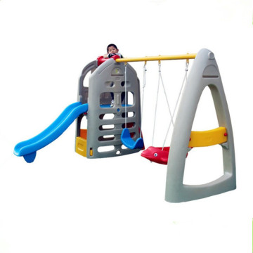 High-Educational Outdoor Playground Equipment: Plastic Slides and Climbing Trainers for Children's Amusement Parks and Lawns