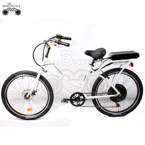 48V 26inch Frauen bestes elektrisches Beach Cruiser Fahrrad